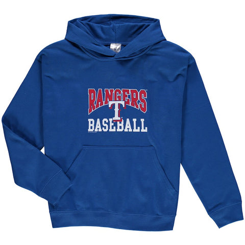 Texas Rangers Soft as a Grape Youth Pullover Hoodie - Royal
