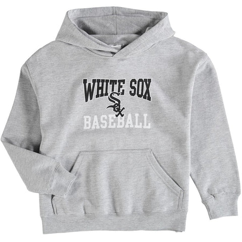 Chicago White Sox Soft as a Grape Youth Pullover Hoodie - Heathered Gray