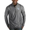 Tampa Bay Rays Antigua Tempo Half-Zip Pullover Jacket - Heathered Charcoal