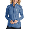 Los Angeles Dodgers Antigua Women's Tempo Desert Dry 1/4-Zip Pullover Jacket - Heathered Royal