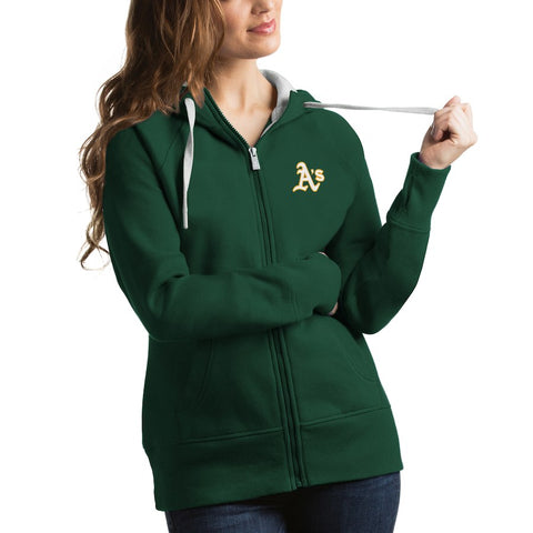 Oakland Athletics Antigua Women's Victory Full-Zip Hoodie