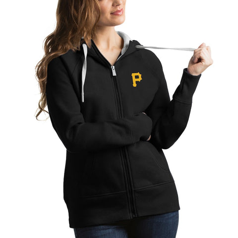 Pittsburgh Pirates Antigua Women's Victory Full-Zip Hoodie