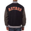 Houston Astros JH Design Two-Tone Wool Jacket - Navy/Gray