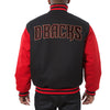 Arizona Diamondbacks JH Design Two-Tone Wool Jacket - Black/Red