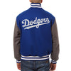 Los Angeles Dodgers JH Design Two-Tone Wool Jacket - Royal/Gray