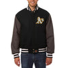 Oakland Athletics JH Design Two-Tone Wool Jacket - Black/Gray