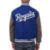 Kansas City Royals JH Design Two-Tone Wool Jacket - Royal/Gray