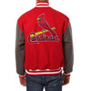 St. Louis Cardinals JH Design Two-Tone Wool Jacket - Red/Gray