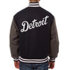 Detroit Tigers JH Design Two-Tone Wool Jacket - Navy/Gray