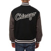 Chicago White Sox JH Design Two-Tone Wool Jacket - Black/Gray