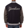 New York Yankees JH Design Two-Tone Wool Jacket - Navy/Gray
