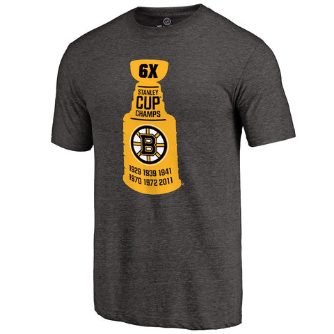 Boston Bruins The Cup Tri-Blend T-Shirt - Black