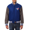 Toronto Blue Jays JH Design Two-Tone Wool Jacket - Royal/Gray