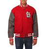 St. Louis Cardinals JH Design Two-Tone Wool Jacket - Red/Gray