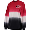 Carolina Hurricanes   Women's Ombre Spirit Jersey Long Sleeve Oversized T-Shirt - Red/Black