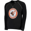 Baltimore Orioles Majestic Threads Vintage Terry Crew Raglan Sweatshirt - Black