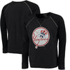 New York Yankees Majestic Threads Vintage Terry Crew Raglan Sweatshirt - Navy