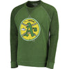 Oakland Athletics Majestic Threads Vintage Terry Crew Raglan Sweatshirt - Green