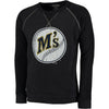 Seattle Mariners Majestic Threads Vintage Terry Crew Raglan Sweatshirt - Navy