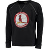 St. Louis Cardinals Majestic Threads Vintage Terry Crew Raglan Sweatshirt - Navy