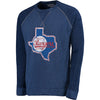 Texas Rangers Majestic Threads Vintage Terry Crew Raglan Sweatshirt - Royal