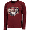 Washington Nationals Majestic Threads Vintage Terry Crew Raglan Sweatshirt - Red