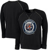 Detroit Tigers Majestic Threads Vintage Terry Crew Raglan Sweatshirt - Navy