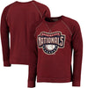 Washington Nationals Majestic Threads Vintage Terry Crew Raglan Sweatshirt - Red
