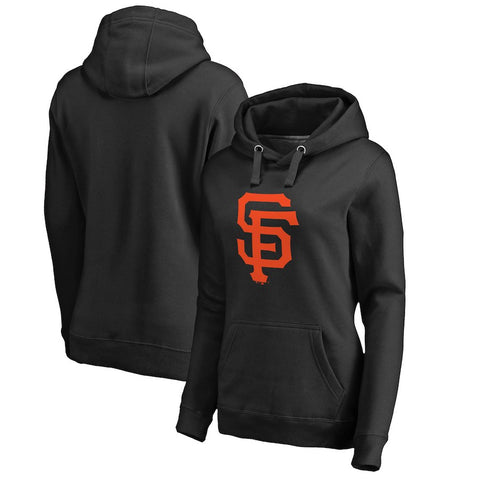 San Francisco Giants Women's Primary Logo Pullover Hoodie - Black