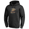 Anaheim Ducks Team Lockup Pullover Hoodie - Black