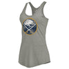 Buffalo Sabres Women's Distressed Team Tri-Blend Racerback Tank Top - Ash