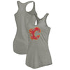 Calgary Flames Women's Distressed Team Primary Logo Tri-Blend Tank Top