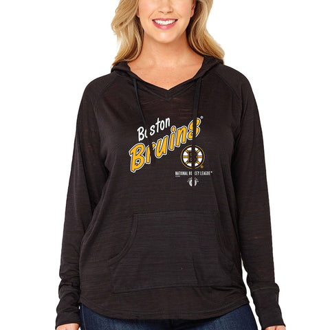 Boston Bruins Soft as a Grape Women's Plus Size Multicount Pullover Hoodie - Black