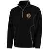 Boston Bruins Antigua Ice Quarter-Zip Pullover Jacket - Black/Steel