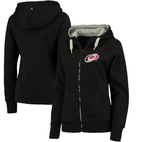 Carolina Hurricanes Antigua Women's Victory Full-Zip Hoodie - Black