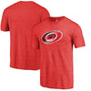 Carolina Hurricanes Distressed Team Primary Logo Tri-Blend T-Shirt