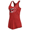 Carolina Hurricanes Women's Distressed Team Tri-Blend Racerback Tank Top - Ash