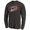 Carolina Hurricanes Distressed Team Primary Logo Tri-Blend Long Sleeve T-Shirt