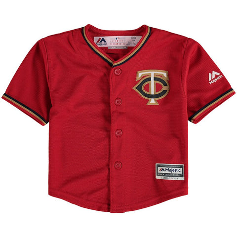 Minnesota Twins Majestic Infant Alternate Official Cool Base Jersey - Scarlet