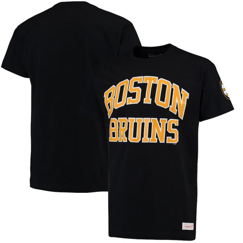 Boston Bruins Mitchell & Ness Start of Season Traditional Fit T-Shirt - Black