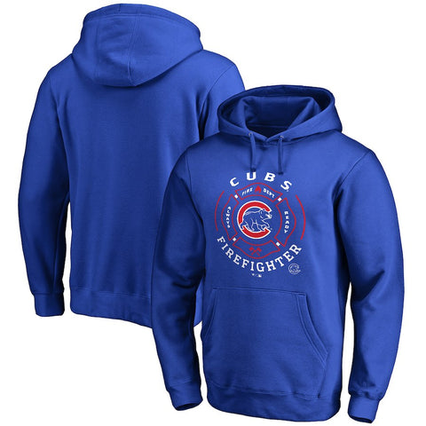 Chicago Cubs Firefighter Pullover Hoodie - Royal