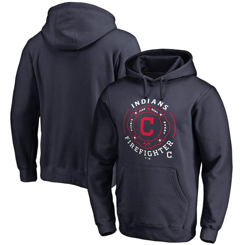 Cleveland Indians Firefighter Pullover Hoodie - Navy