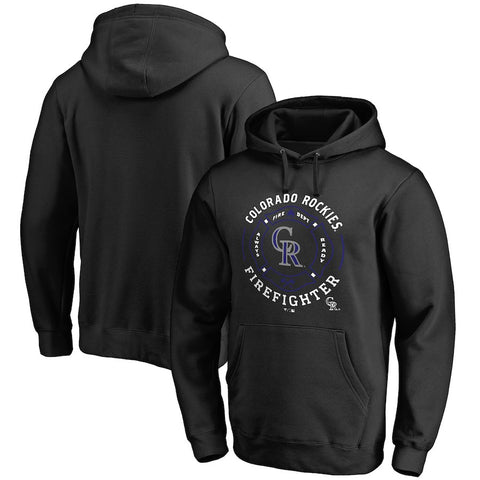 Colorado Rockies Firefighter Pullover Hoodie - Black