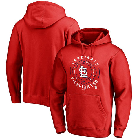 St. Louis Cardinals Firefighter Pullover Hoodie - Red