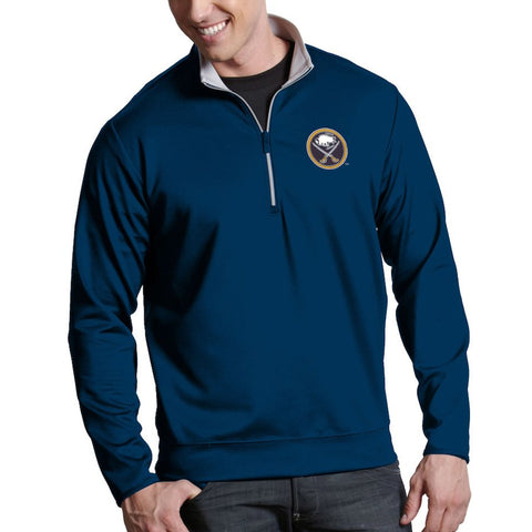 Buffalo Sabres Antigua Leader 1/4-Zip Pullover Jacket - Navy