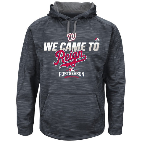 Washington Nationals Majestic 2016 Postseason Authentic Collection Came to Reign Streak Hoodie - Graphite