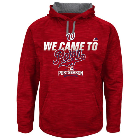 Washington Nationals Majestic 2016 Postseason Authentic Collection Came to Reign Streak Hoodie - Red