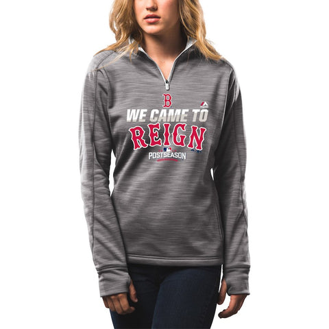 Boston Red Sox Women's 2016 Postseason Participant We Came to Reign 1/4-Zip Streak Fleece