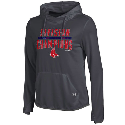 Boston Red Sox Under Armour Women's 2016 AL East Division Champions Pullover Hoodie - Charcoal