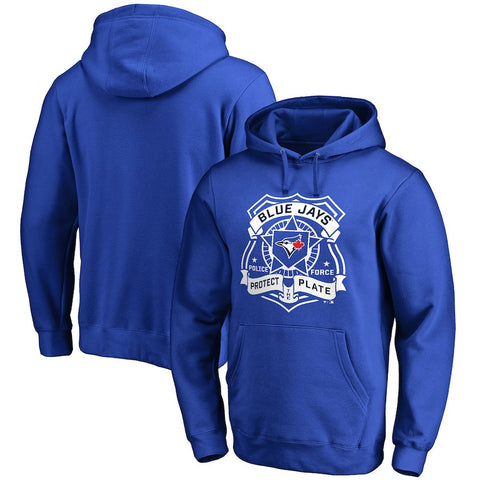 Toronto Blue Jays Police Badge Pullover Hoodie - Royal